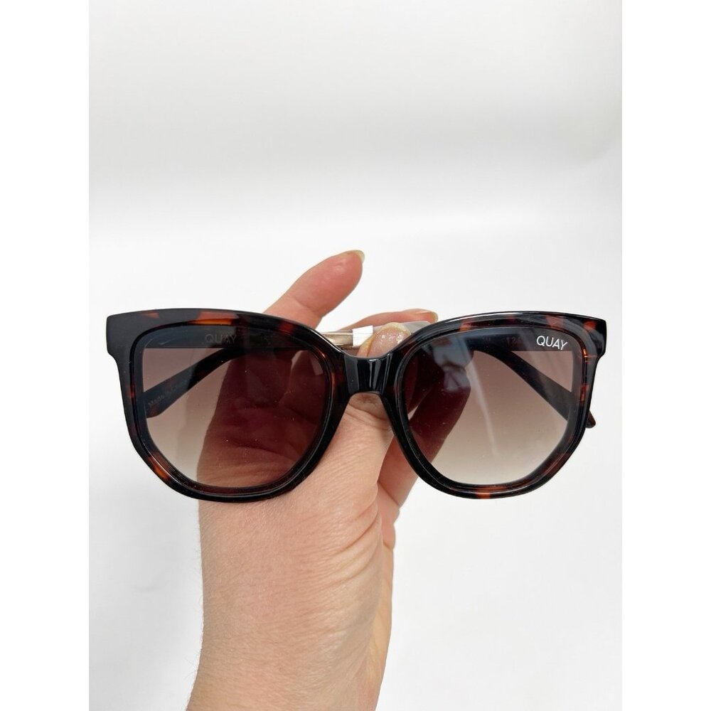 New Quay Australia Coffee Run Mini Sunglasses Polarized Tort Brown - Picture 10 of 10